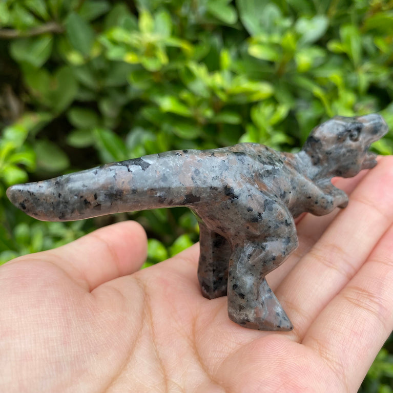 10CM Yooperlite Trex Dinosaur Natural Crystal Carving