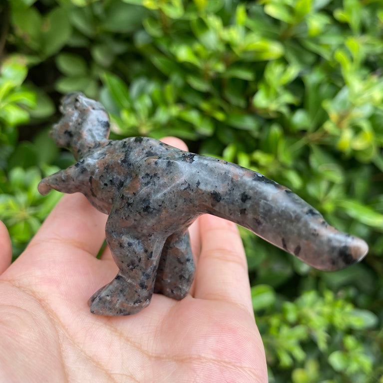 10CM Yooperlite Trex Dinosaur Natural Crystal Carving