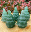 4CM Pine Tree Natural Crystal Carving Christmas