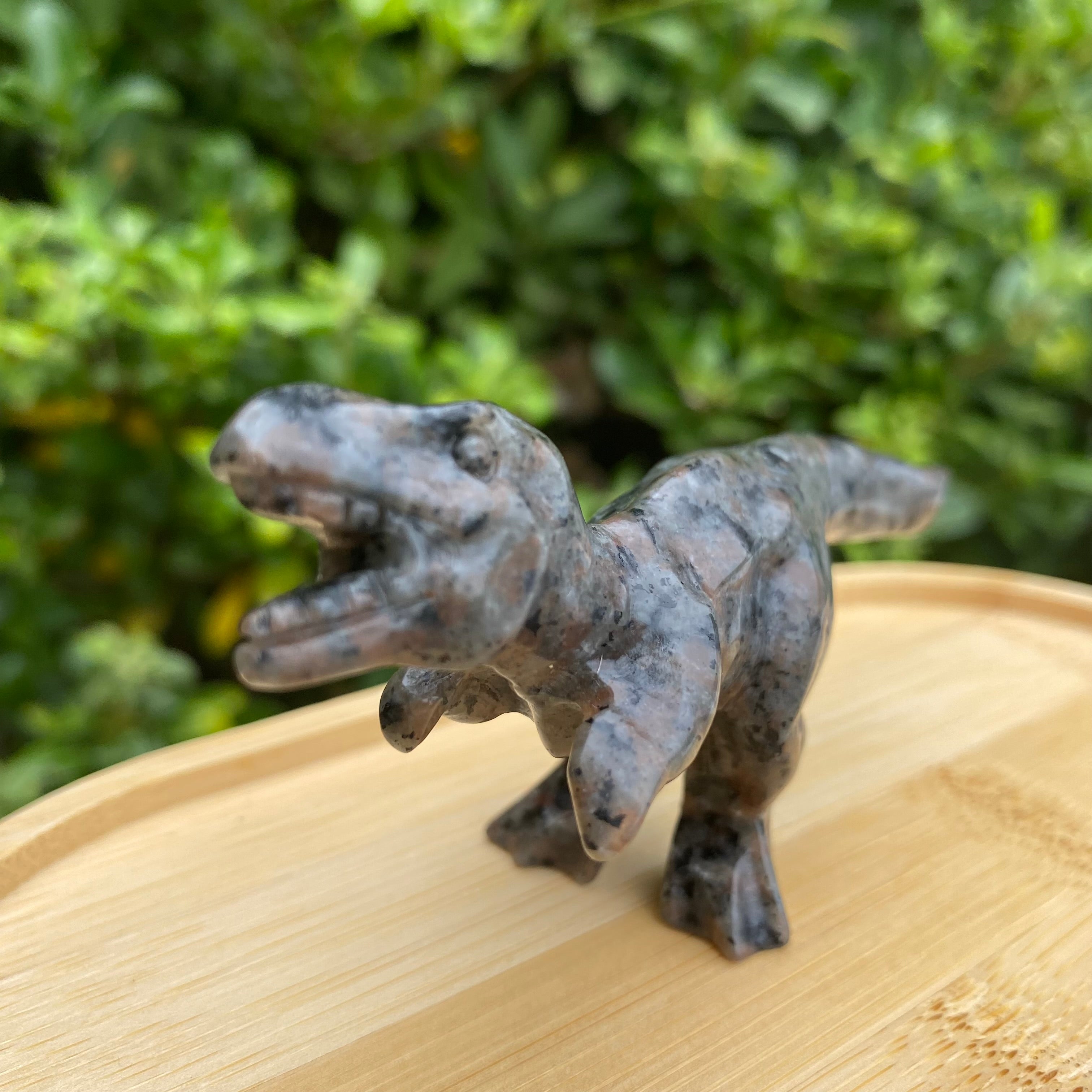 10CM Yooperlite T-Rex Dinosaur Tyrannosaurus Natural Crystal Carving