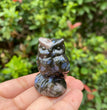 4CM Owl Natural Crystal Carving