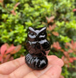 4CM Owl Natural Crystal Carving