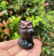 4CM Owl Natural Crystal Carving