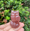 4CM Owl Natural Crystal Carving