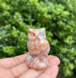 4CM Owl Natural Crystal Carving