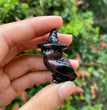 4CM Witch Owl Natural Crystal Carving