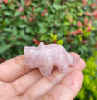 4CM Mini Triceratops Natural Crystal Carving