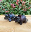 4CM Mini Triceratops Natural Crystal Carving