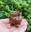 3CM Mini Cauldron Natural Crystal Carving