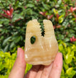 6CM Dinosaur Trex Skull Natural Crystal Carving