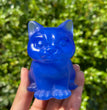 6/10CM Sitting Cat Natural Crystal Carving