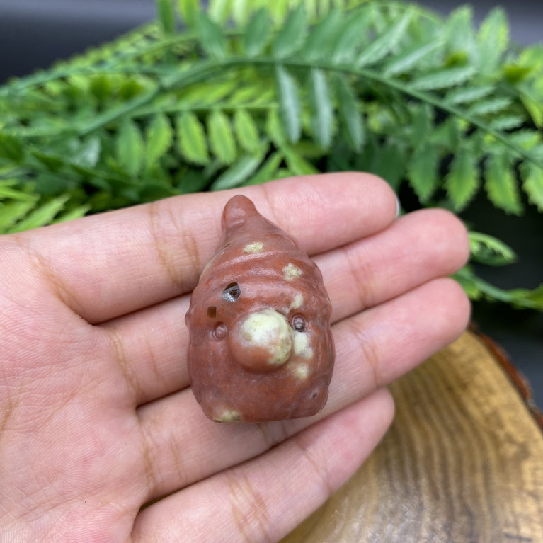 3CM Mini Gnome Natural Crystal Carving