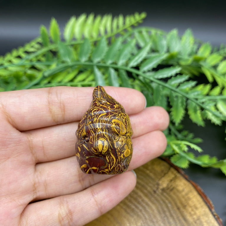 3CM Mini Gnome Natural Crystal Carving