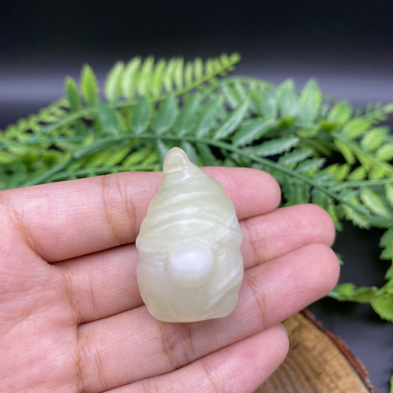 3CM Mini Gnome Natural Crystal Carving