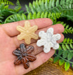 3CM Mini Snowflakes Christmas Series Carving Natural Crystal