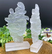 12CM Selenite Phonix Lady Natural Crystal Carving