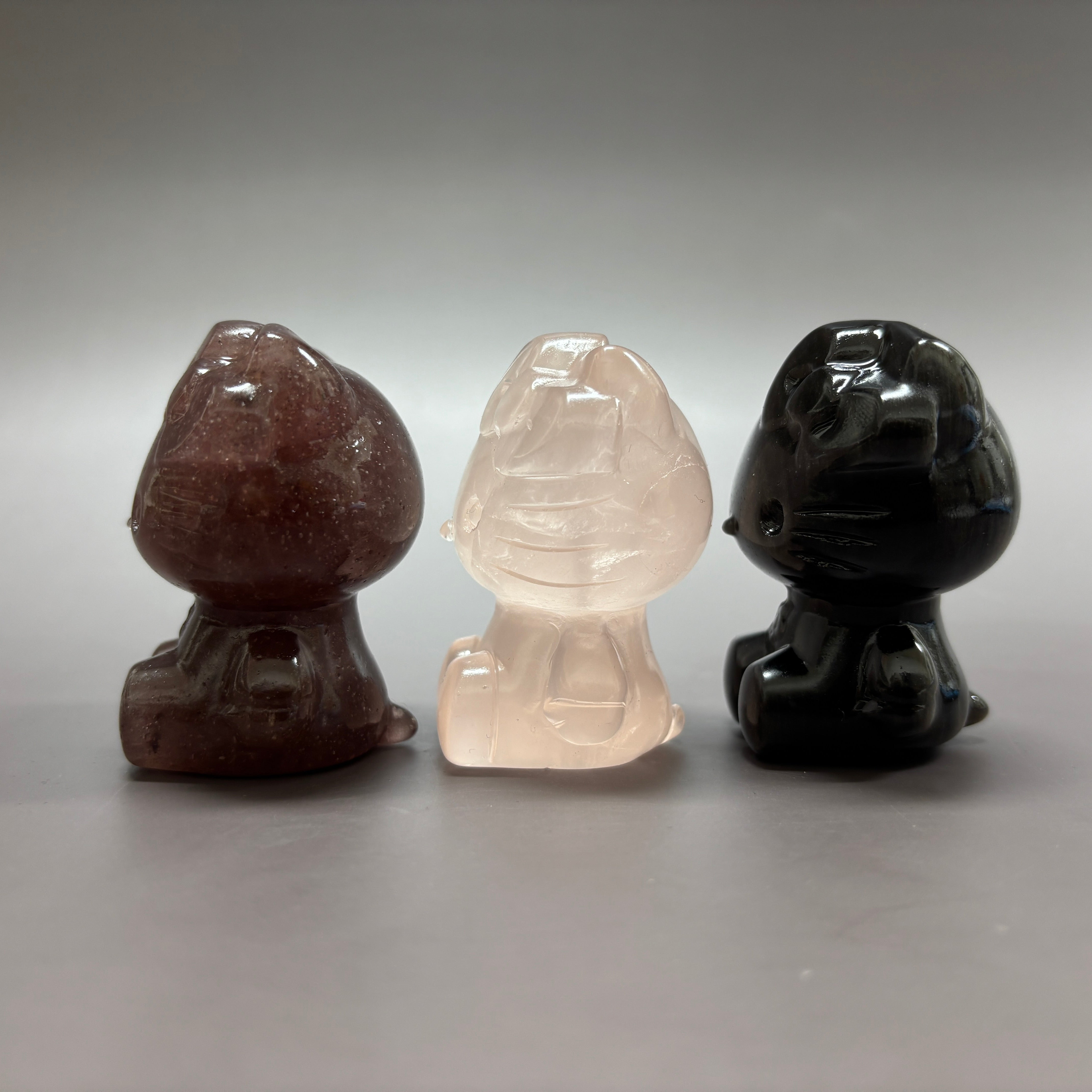 Natural Crystal Hello Kitty Carving Table Decor Wholesale