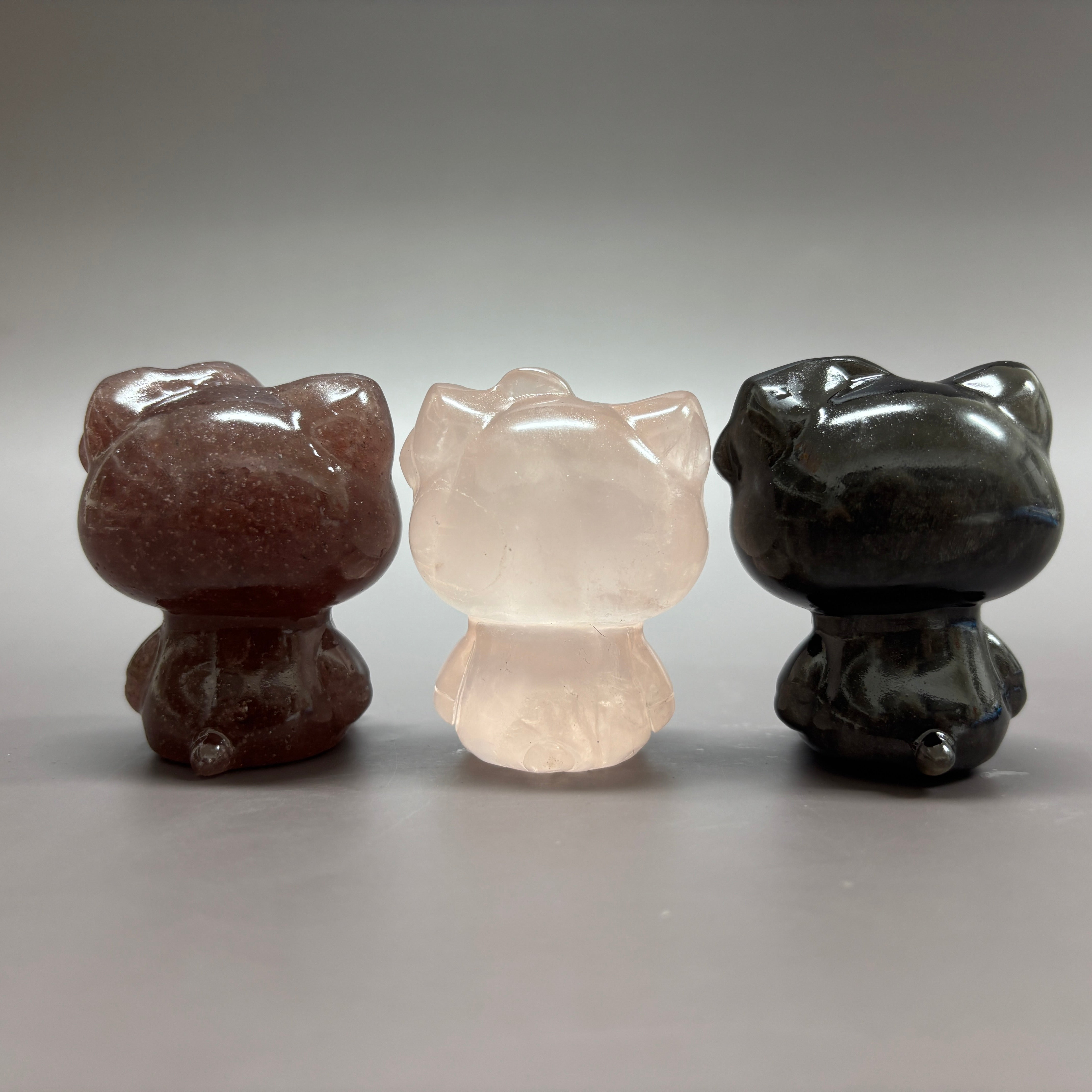 Natural Crystal Hello Kitty Carving Table Decor Wholesale