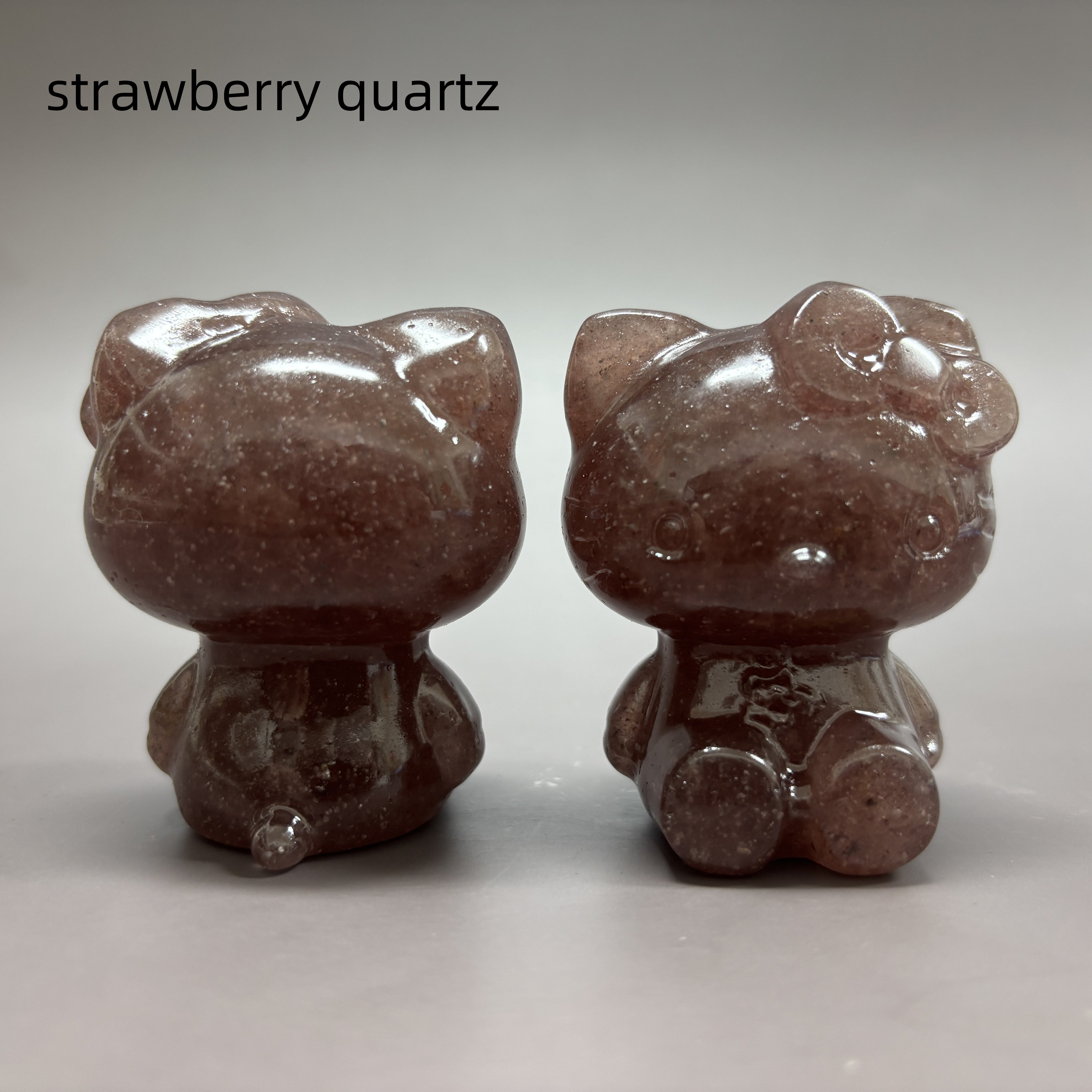 Natural Crystal Hello Kitty Carving Table Decor Wholesale