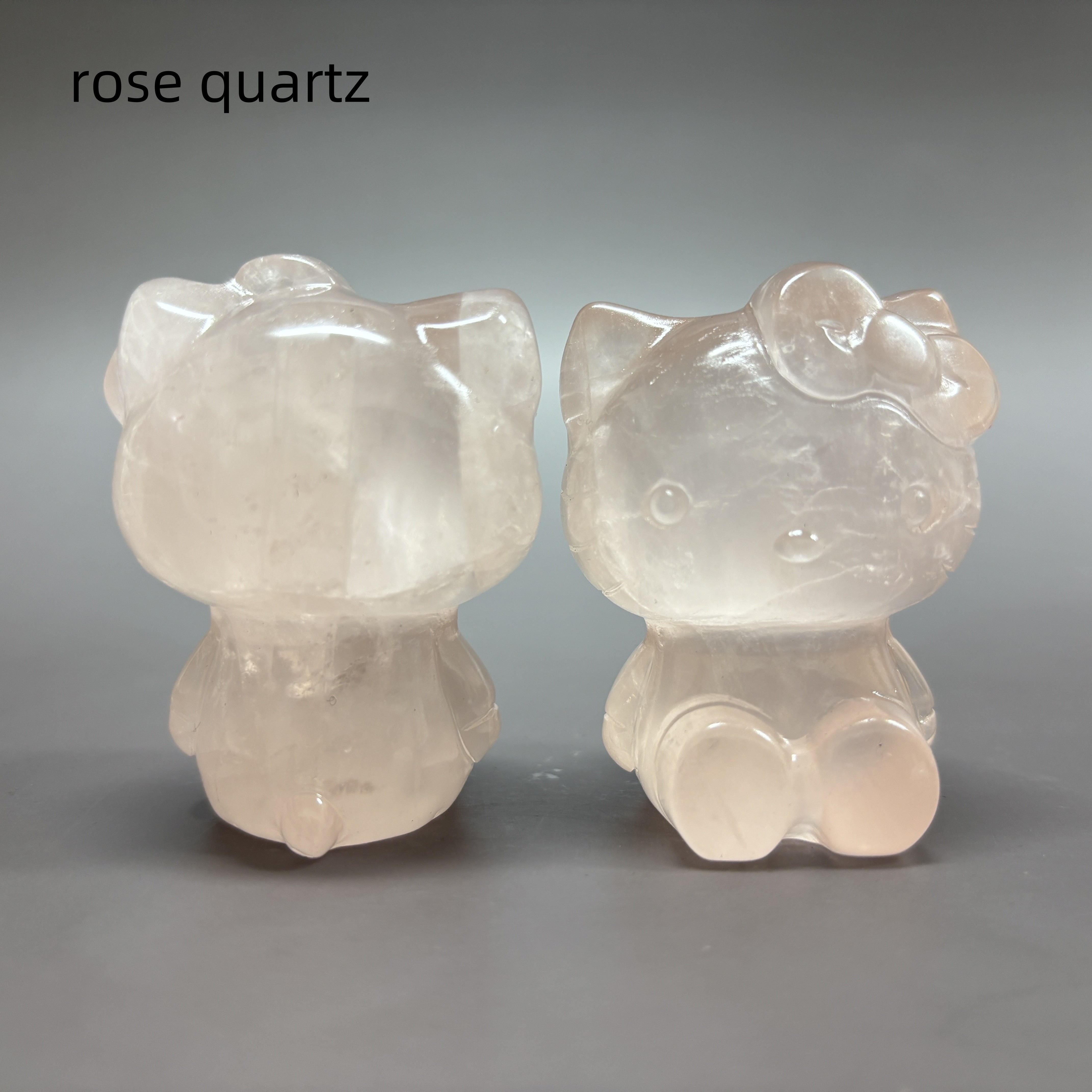 Natural Crystal Hello Kitty Carving Table Decor Wholesale