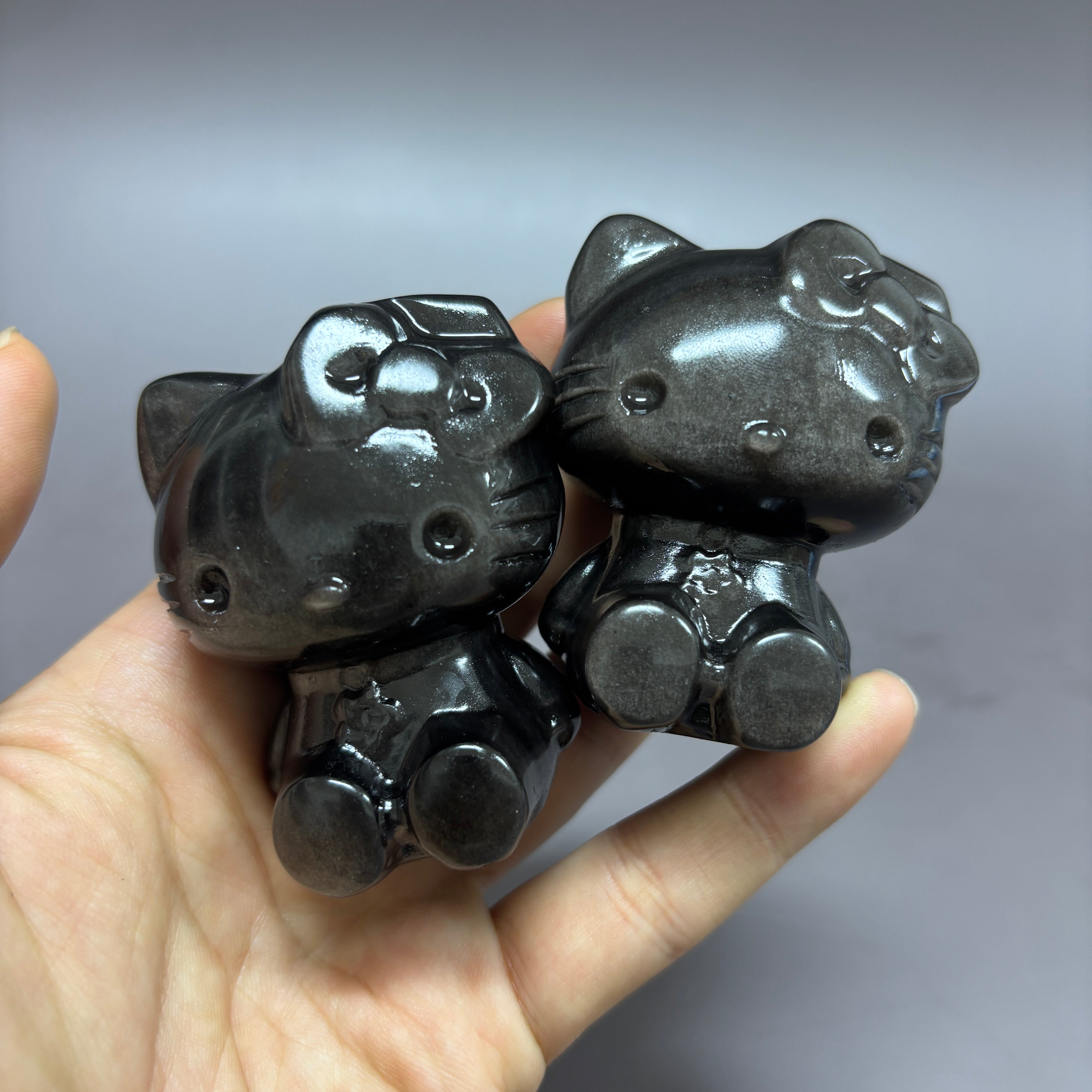 Natural Crystal Hello Kitty Carving Table Decor Wholesale