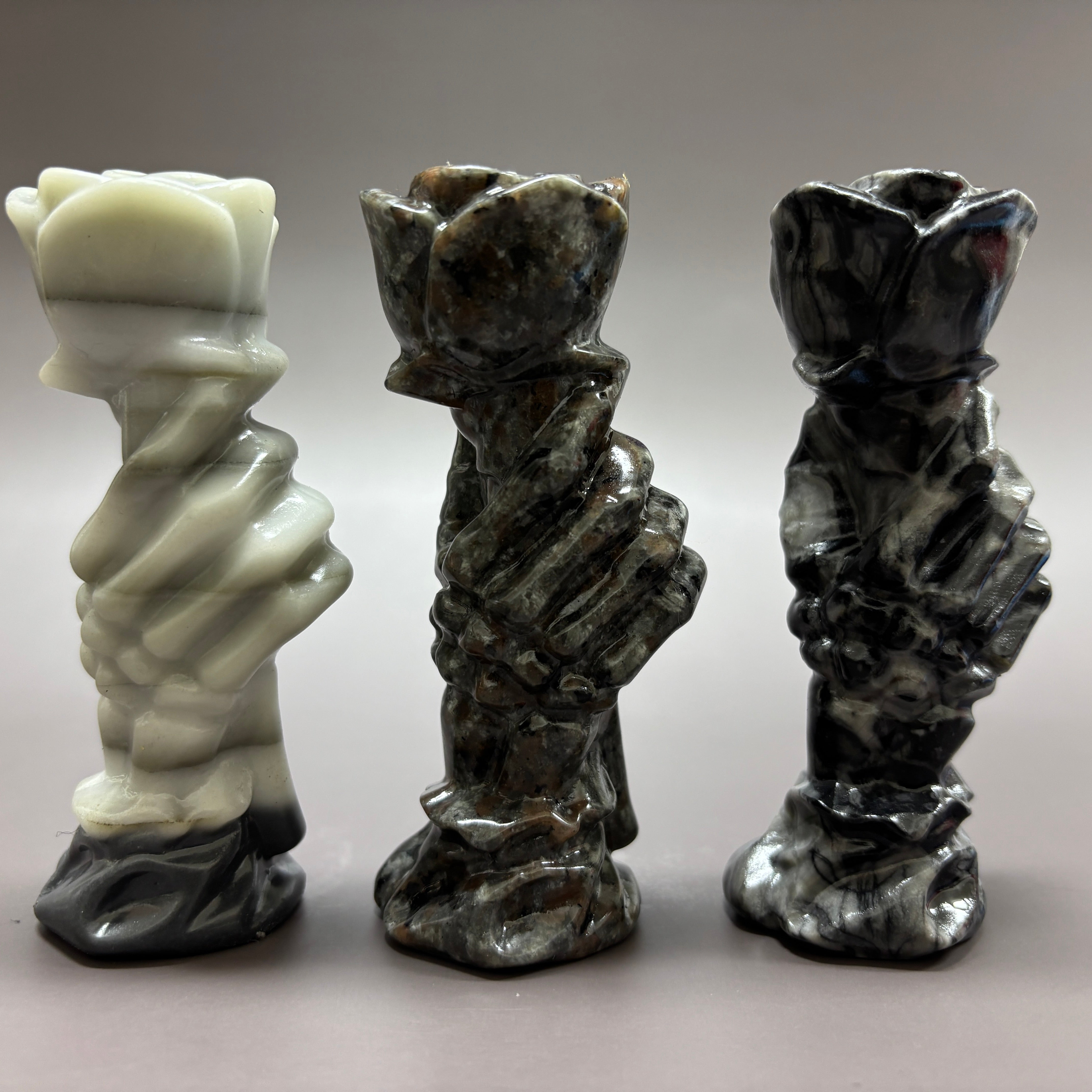 10CM Rose in Hand Carving