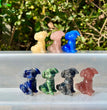 4CM Mini Puppy Dog Natural Crystal Stone Carving