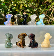 4CM Mini Puppy Dog Natural Crystal Stone Carving