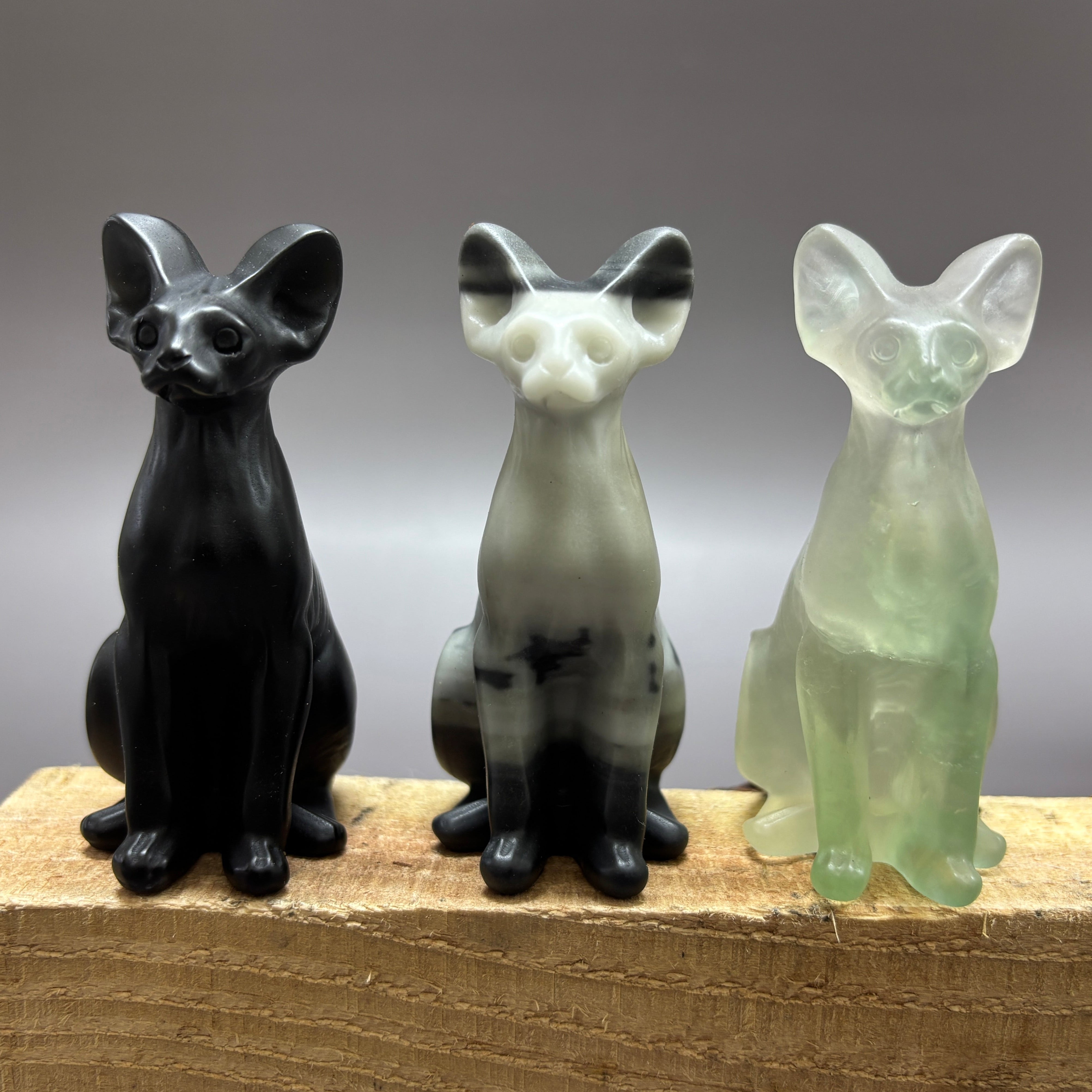 Natural Sphynx Cat Egyptian Cat Carving Table Decor Gift Wholesale