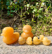 3CM/7CM Yellow Rubber Duck Stone Carving Natural Crystal Gift Home Decoration