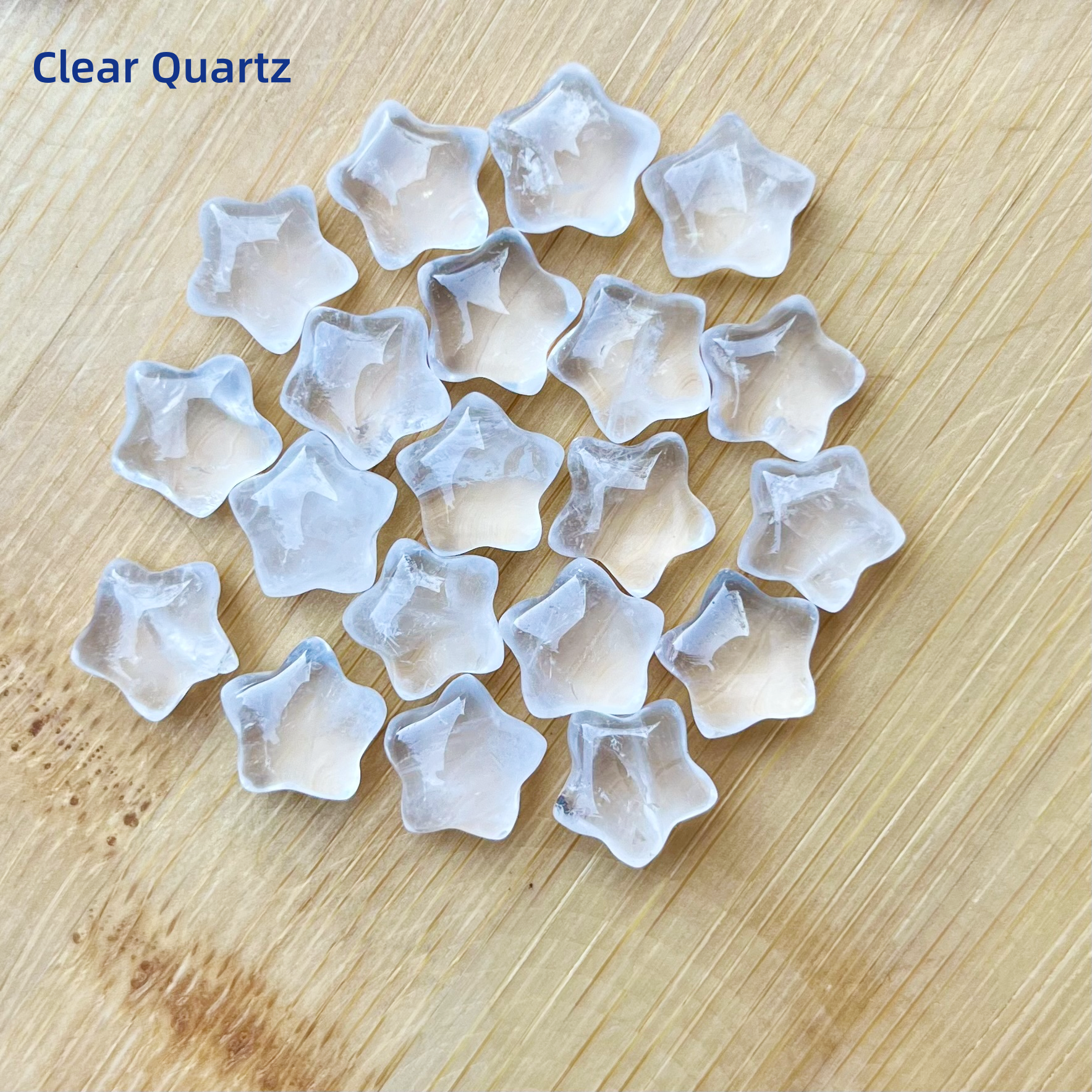 1CM Mini Puffy Star Natural Crystal Confetti