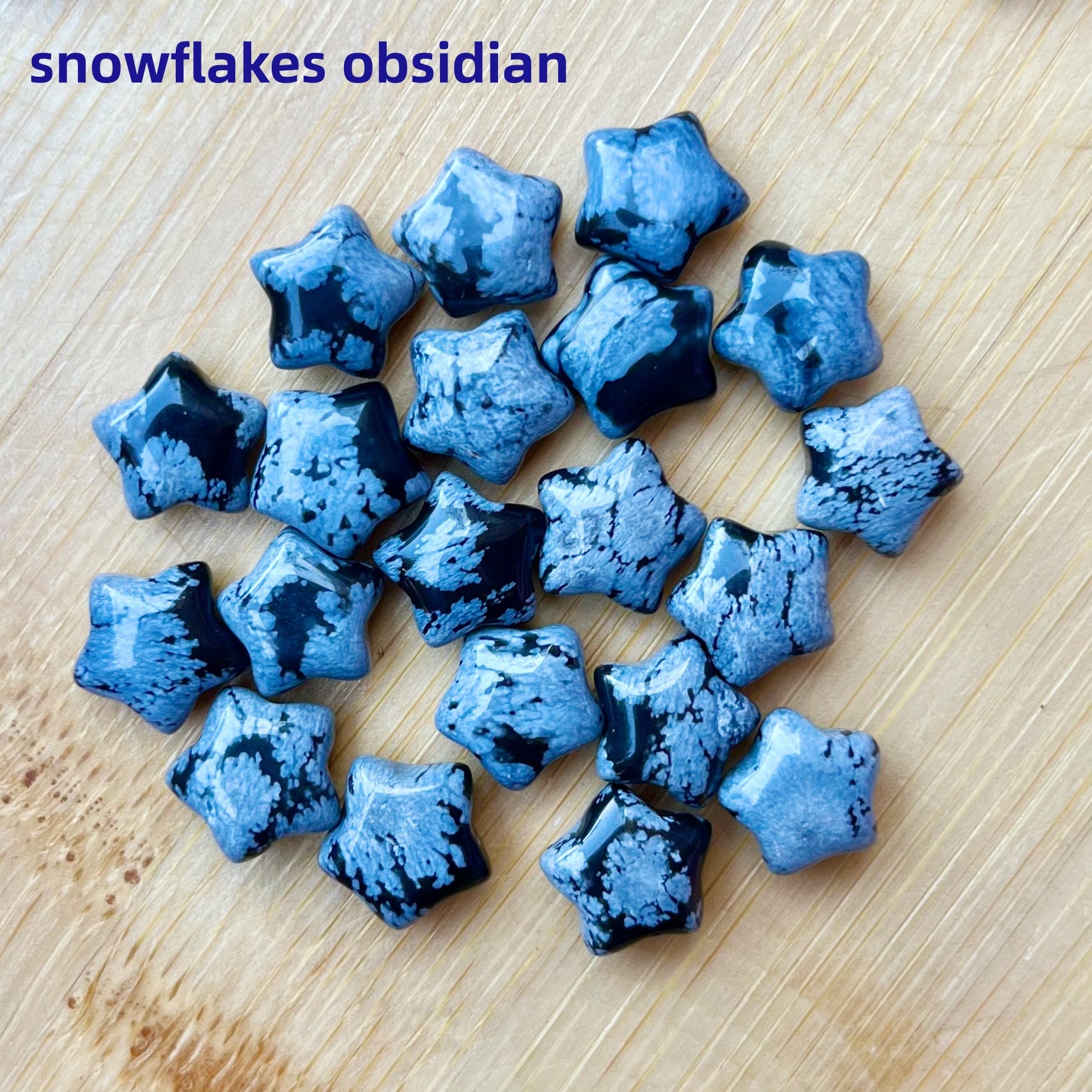 1CM Mini Puffy Star Natural Crystal Confetti