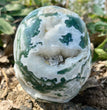 Natural Moss Agate Skull Skeleton Carving Wholesale Natural Crystal Healing Stone Decoration