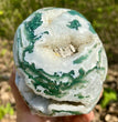 Natural Moss Agate Skull Skeleton Carving Wholesale Natural Crystal Healing Stone Decoration