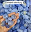 Blue Chalcedony Tumbles Natural Crystal Confetti Healing Energy