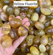 Yellow Fluorite Tumbles Natural Crystal Confetti Healing Energy