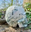 Natural Moss Agate Skull Skeleton Carving Wholesale Natural Crystal Healing Stone Decoration