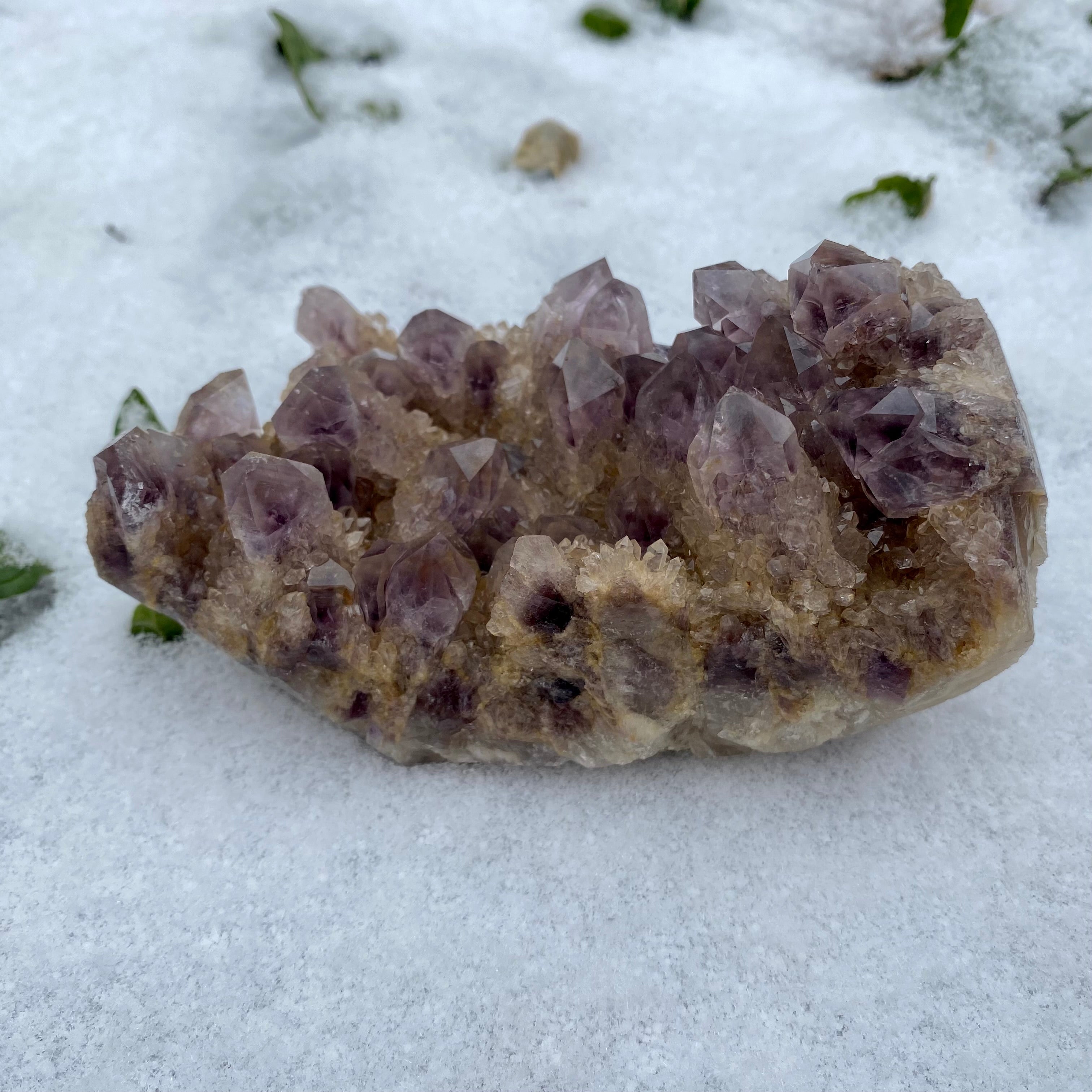 1.1LB Phantom Amthyst Cluster Natural Crystal Raw Stone Specimen