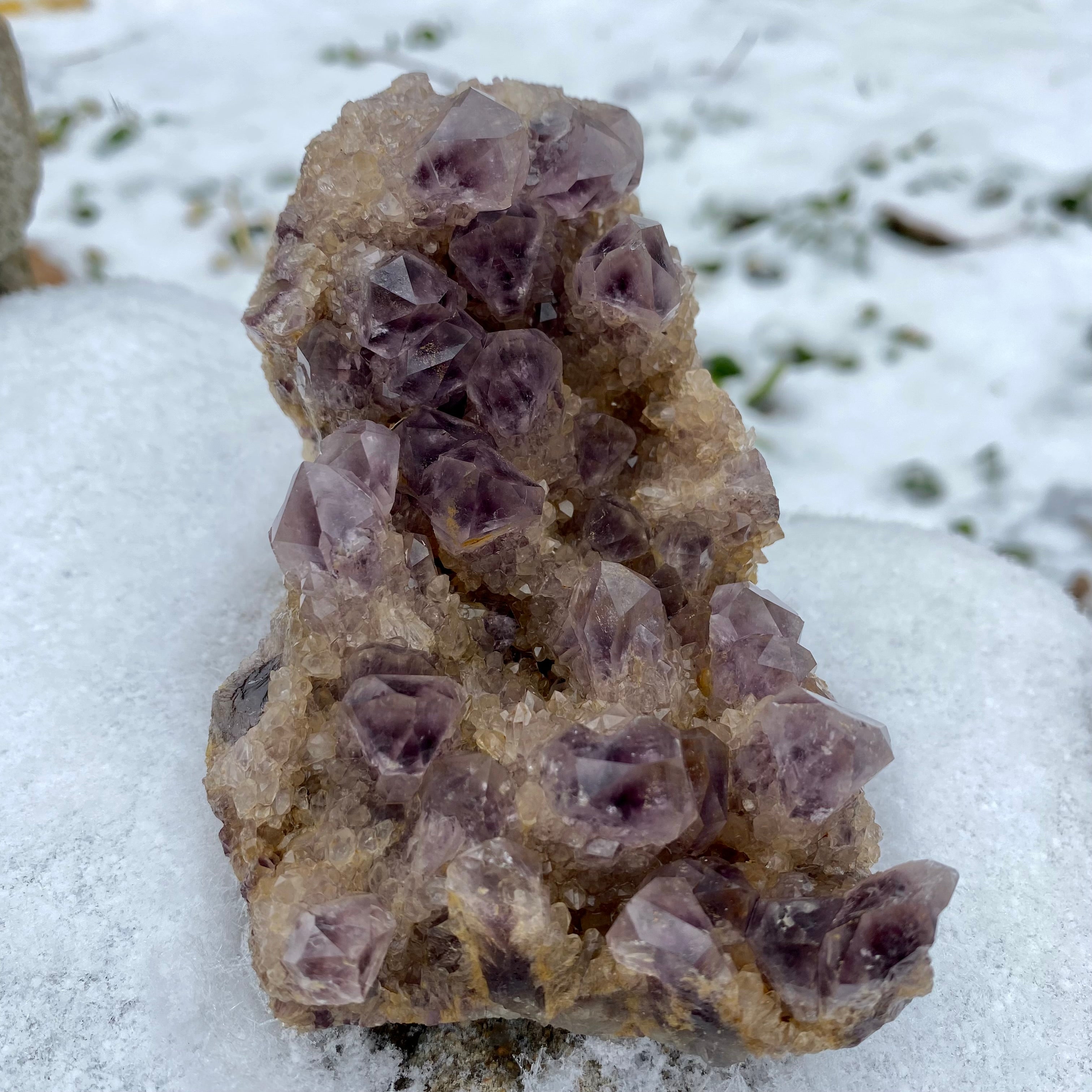 1.1LB Phantom Amthyst Cluster Natural Crystal Raw Stone Specimen