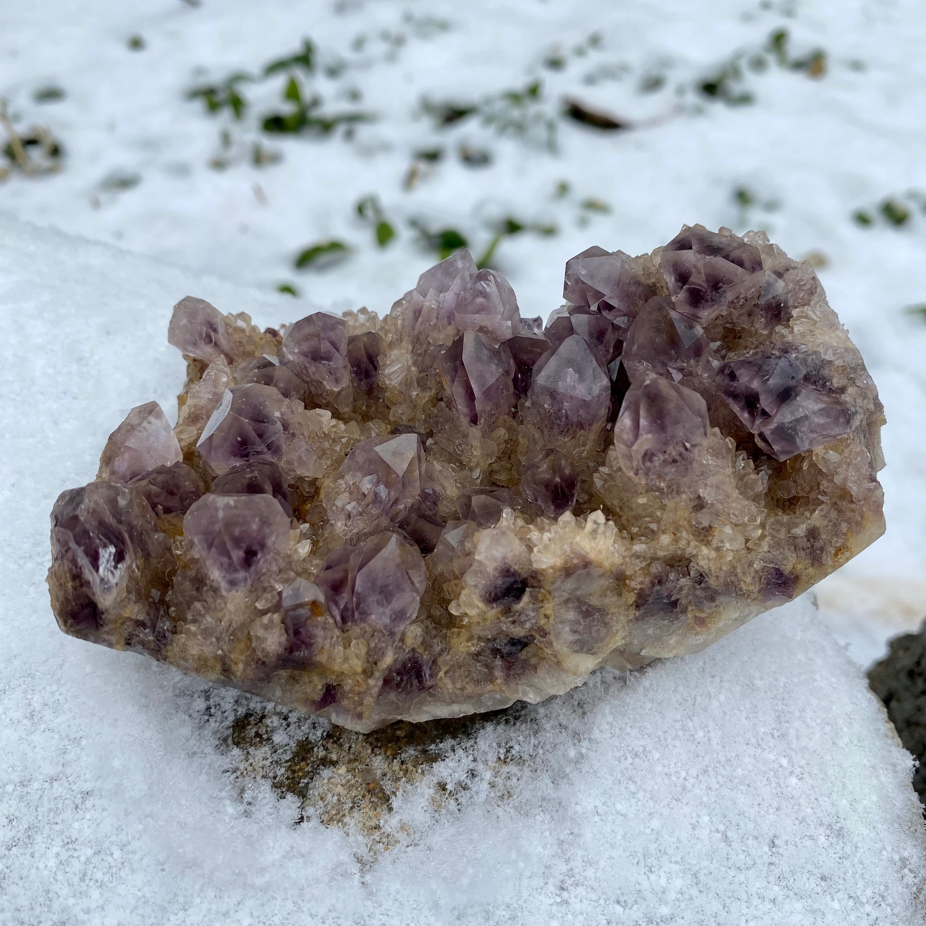 1.1LB Phantom Amthyst Cluster Natural Crystal Raw Stone Specimen