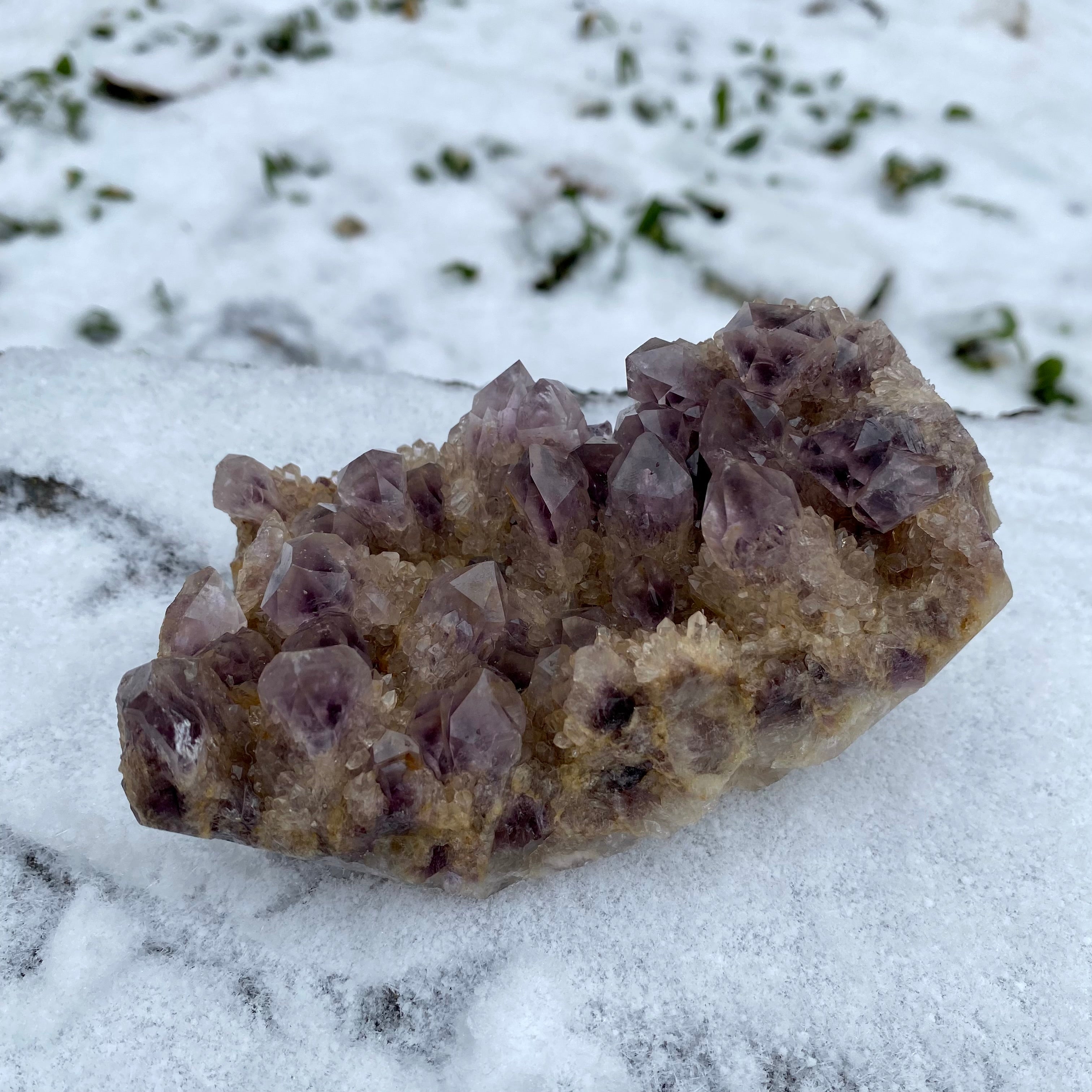 1.1LB Phantom Amthyst Cluster Natural Crystal Raw Stone Specimen