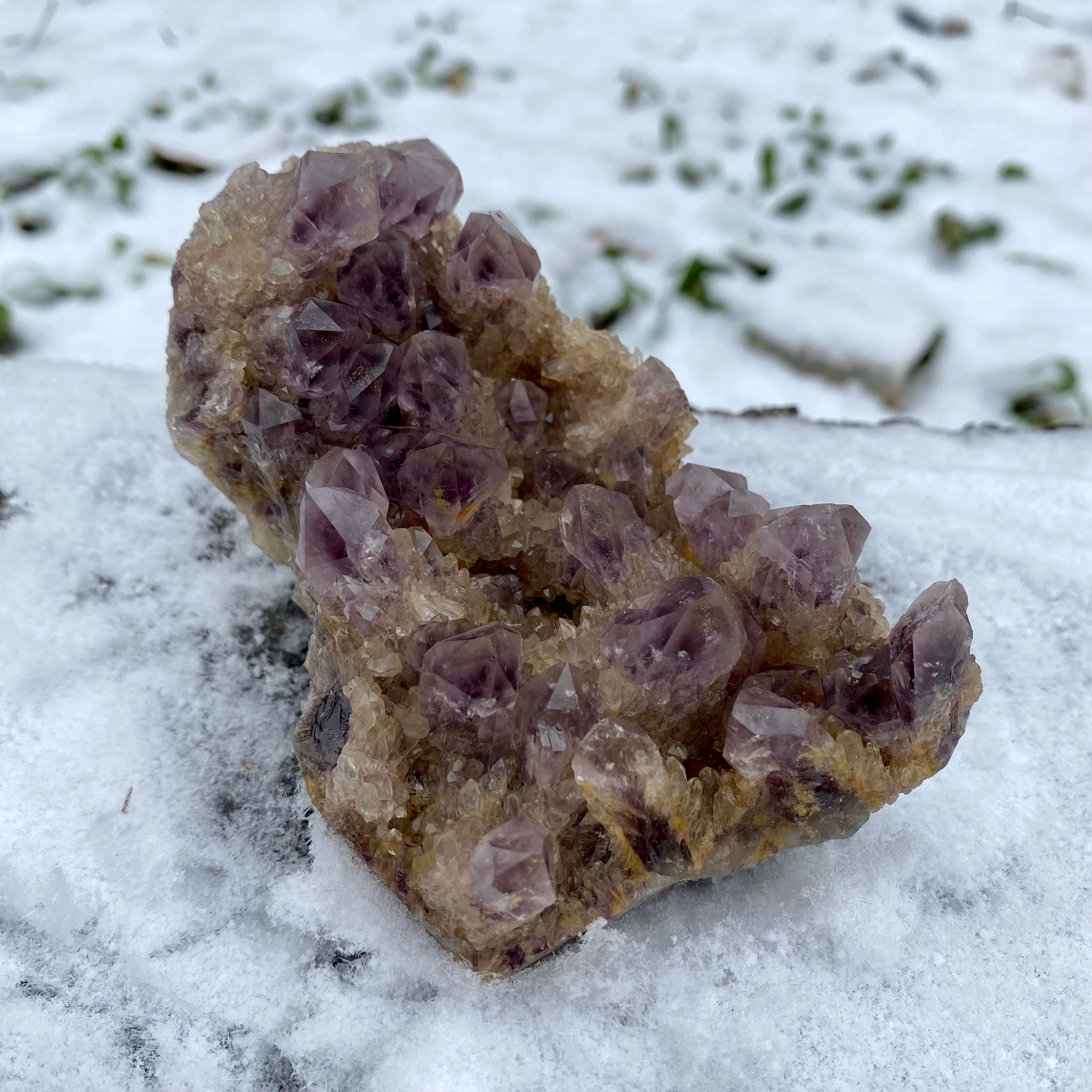 1.1LB Phantom Amthyst Cluster Natural Crystal Raw Stone Specimen