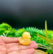 3CM/7CM Yellow Rubber Duck Stone Carving Natural Crystal Gift Home Decoration