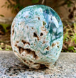 Natural Moss Agate Skull Carving Wholesale Natural Crystal Healing Stone Home Decoration