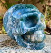 Natural Moss Agate Skull Skeleton Carving Wholesale Natural Crystal Healing Stone Decoration