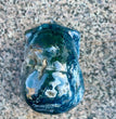 Natural Moss Agate Skull Skeleton Carving Wholesale Natural Crystal Healing Stone Decoration