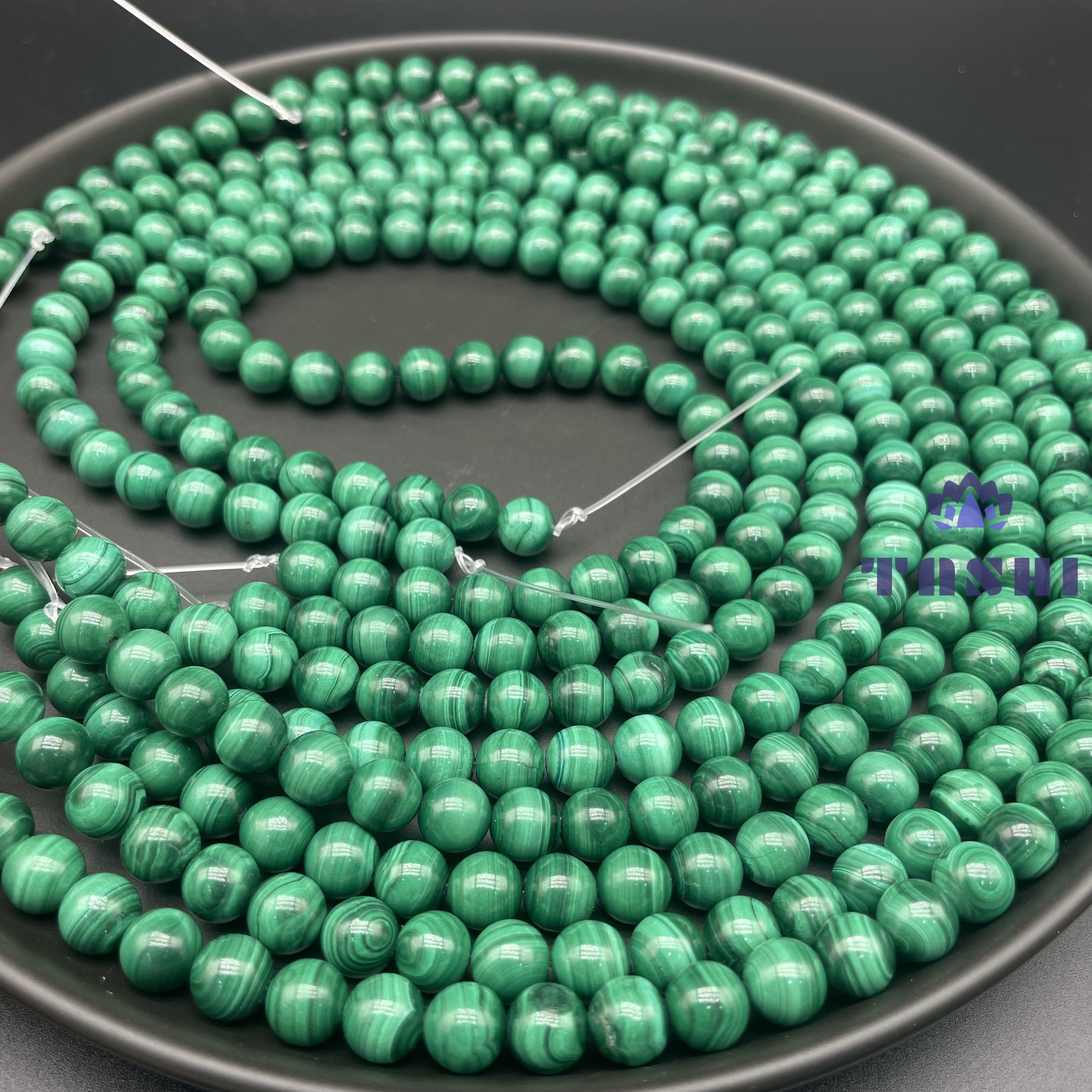 Malachite Beads Strands Loose Beads Jewelry DIY Bracelets Natural Crystal