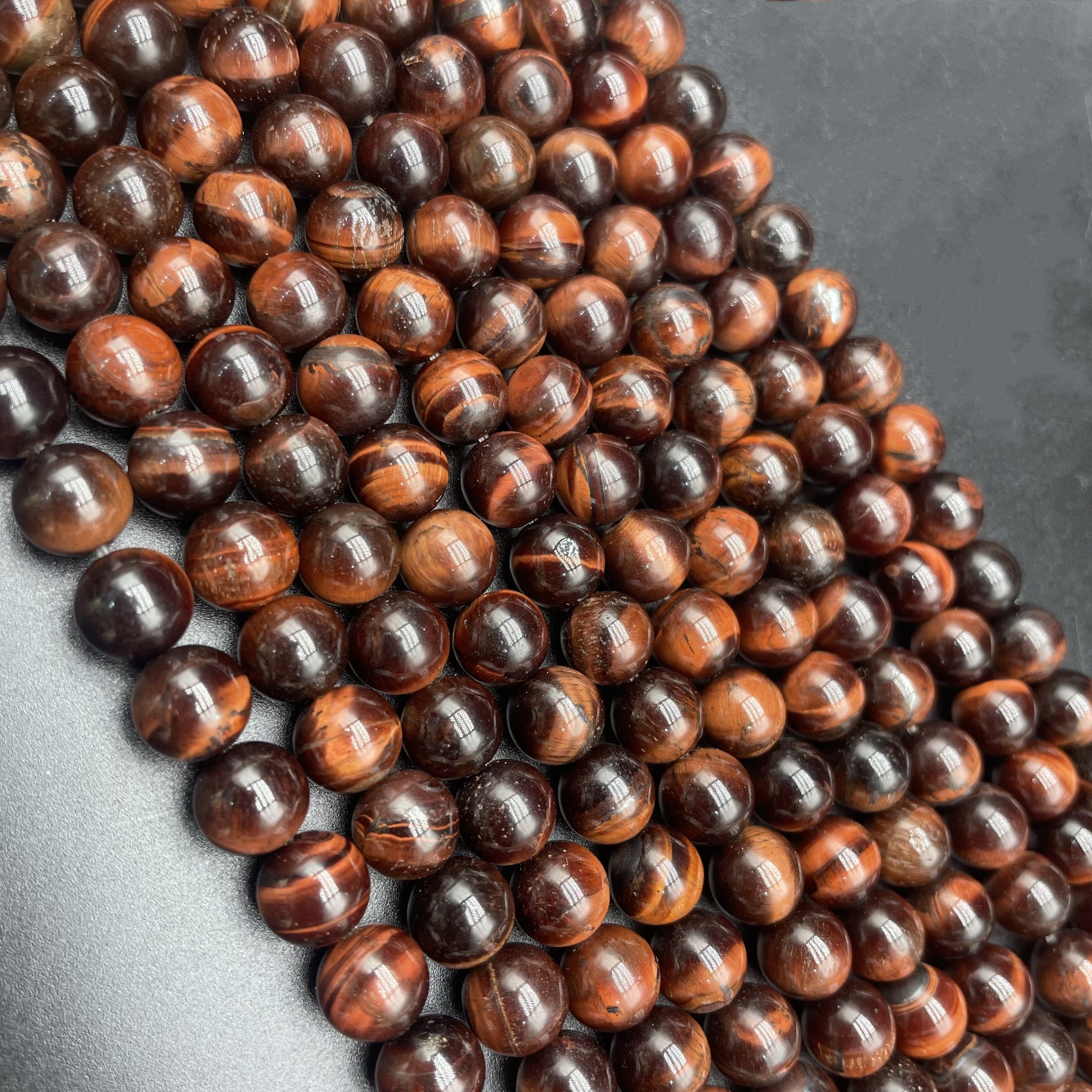 Red Tiger Eye Beads Strands Loose Beads Jewelry DIY Bracelets Natural Crystal
