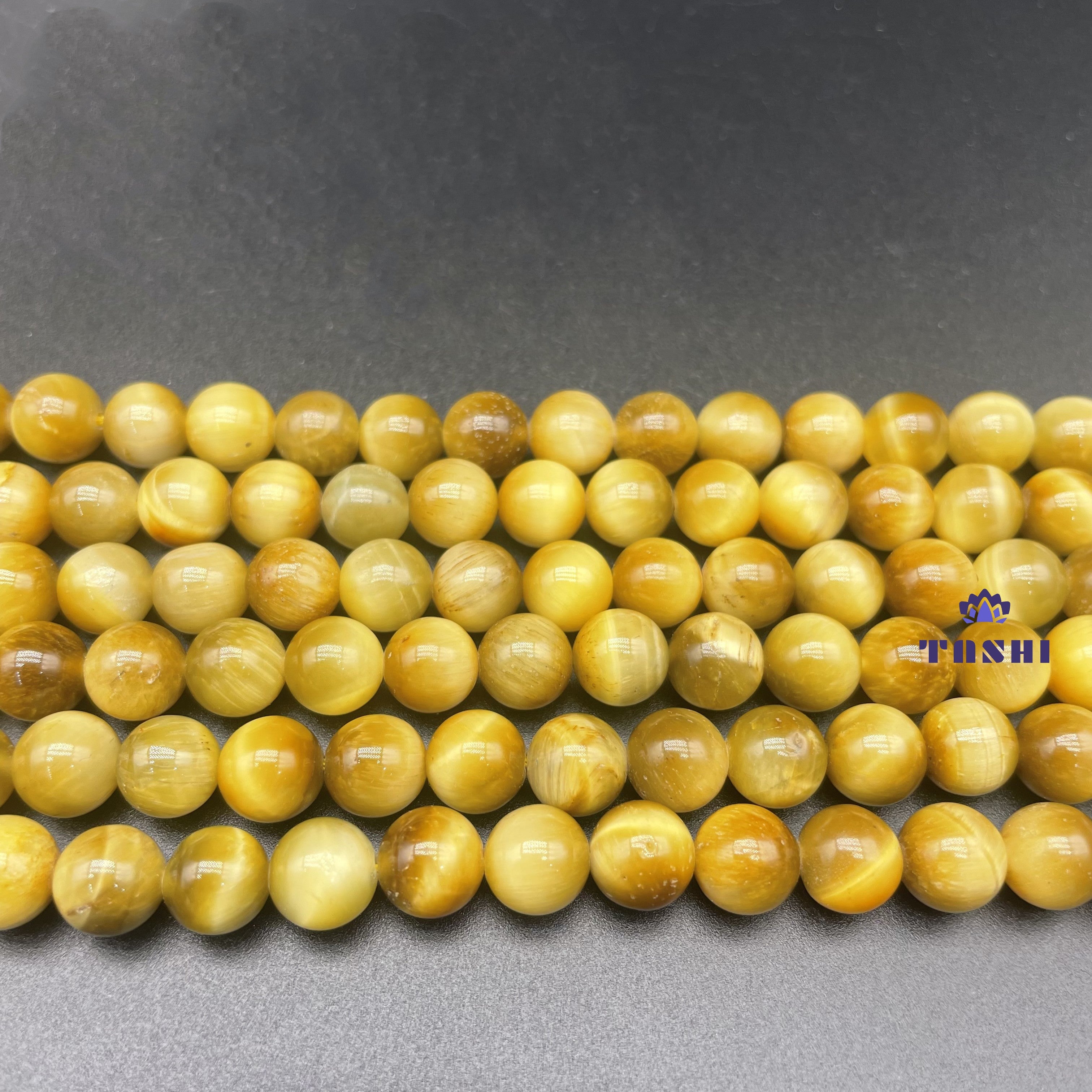 Golden Tiger Eye Beads Strands Loose Beads Jewelry DIY Bracelets Natural Crystal