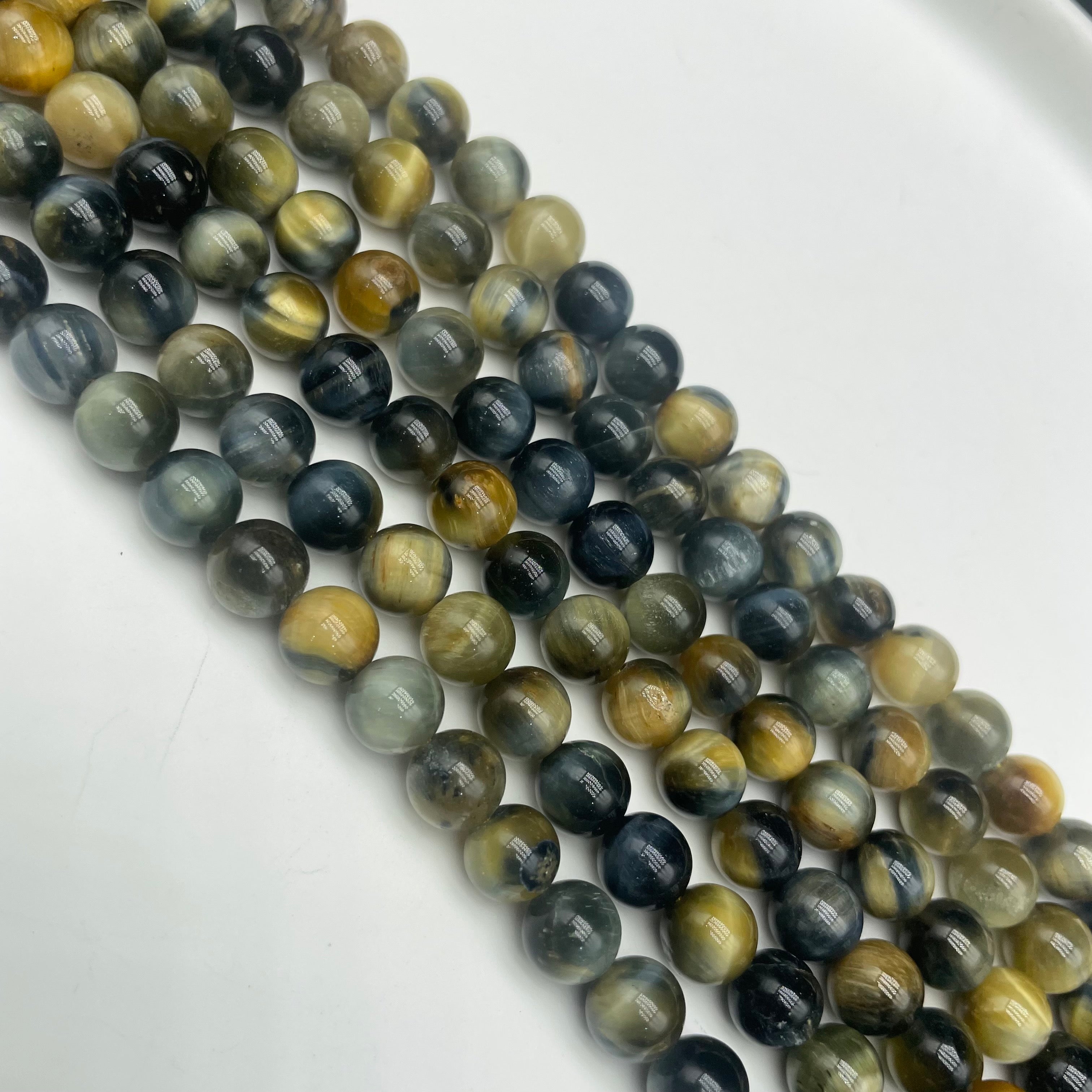 Dreamy Tiger Eye Beads Strands Loose Beads Jewelry DIY Bracelets Natural Crystal